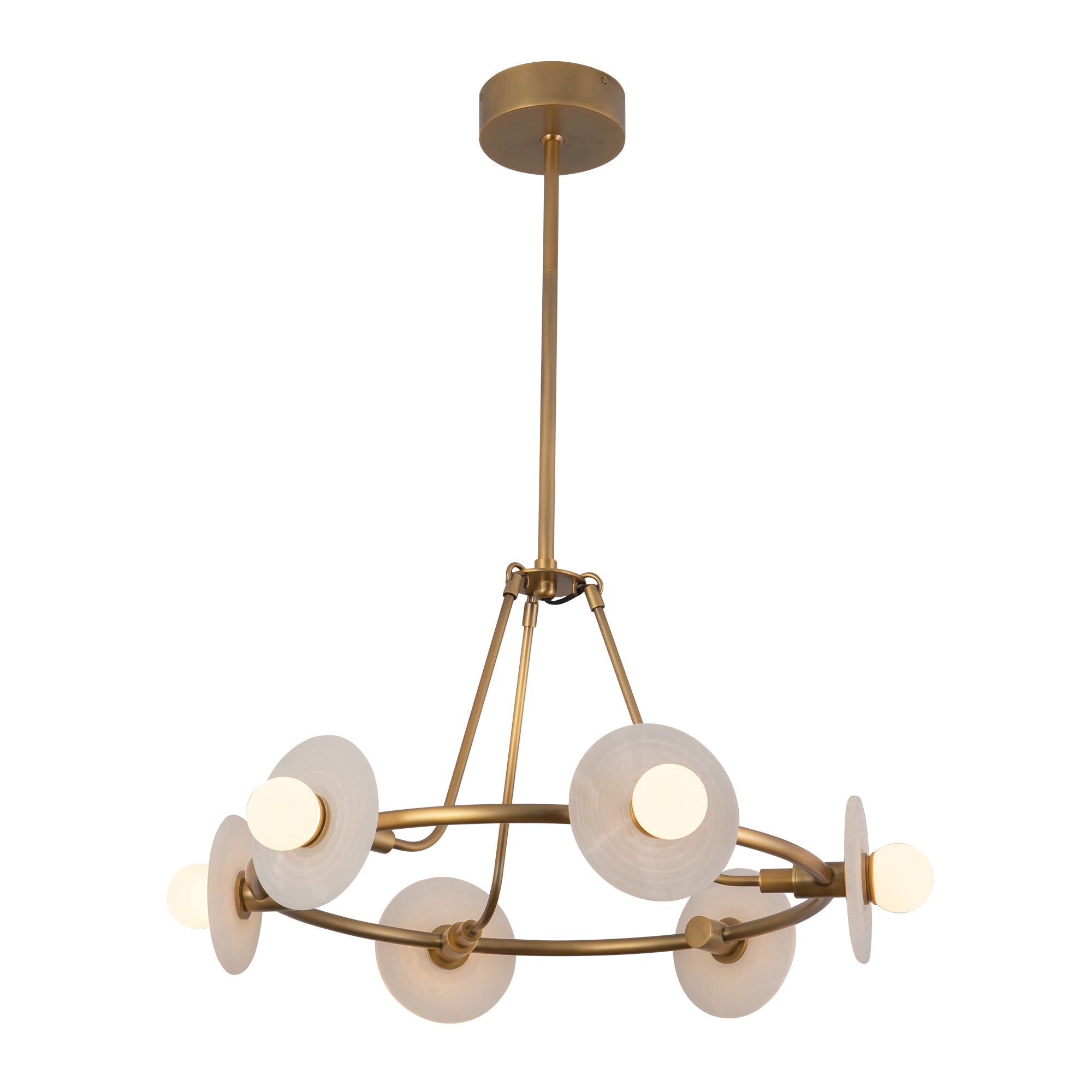 Dahlia 28-in Steel Chandelier