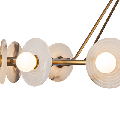 Dahlia 46-in Steel Chandelier