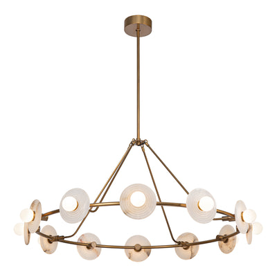 Dahlia 46-in Steel Chandelier