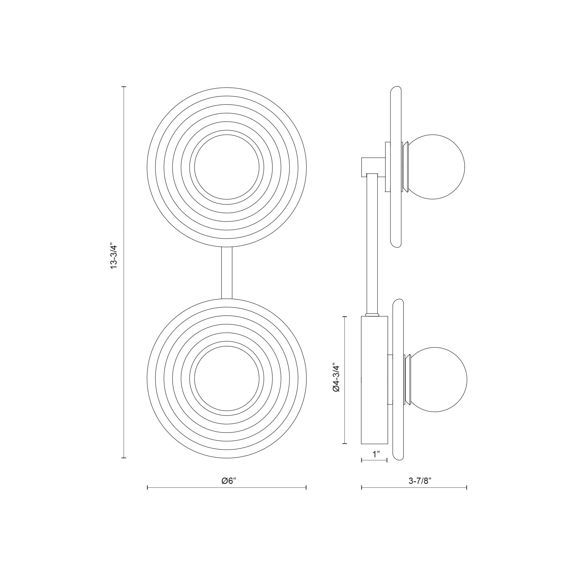Dahlia 14-in Steel Vanity Light