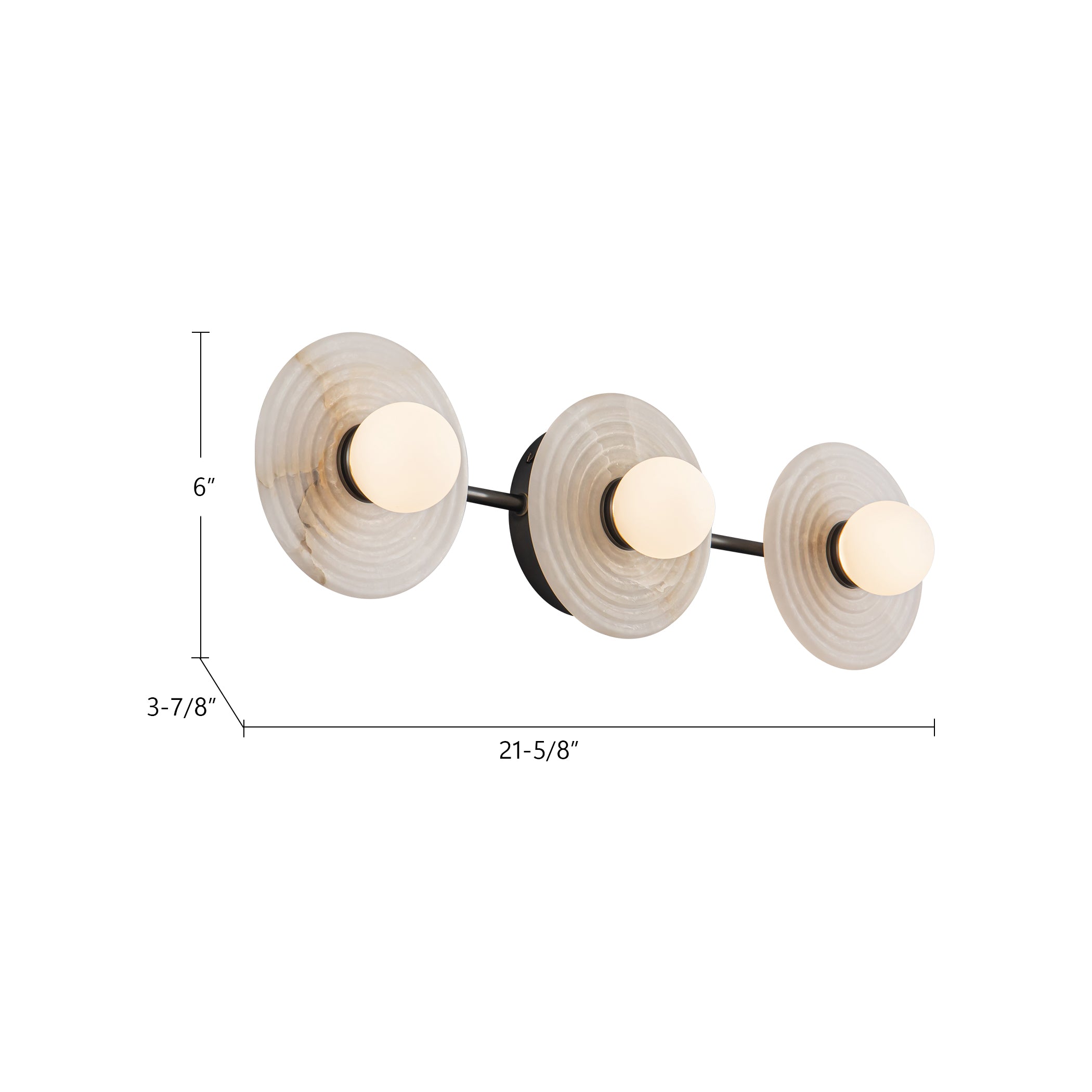 Dahlia 22-in Steel Vanity Light