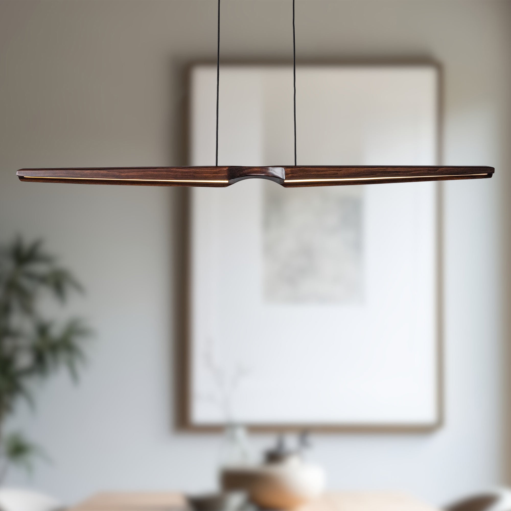 Dakota 42-in Steel Linear Pendant