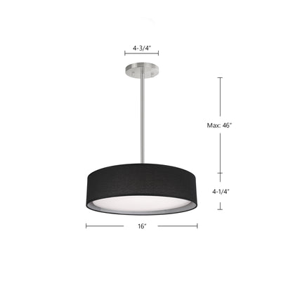 Dalton 16-in Steel Pendant