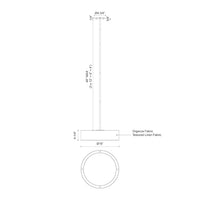 Dalton 16-in Steel Pendant