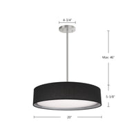 Dalton 20-in Steel Pendant