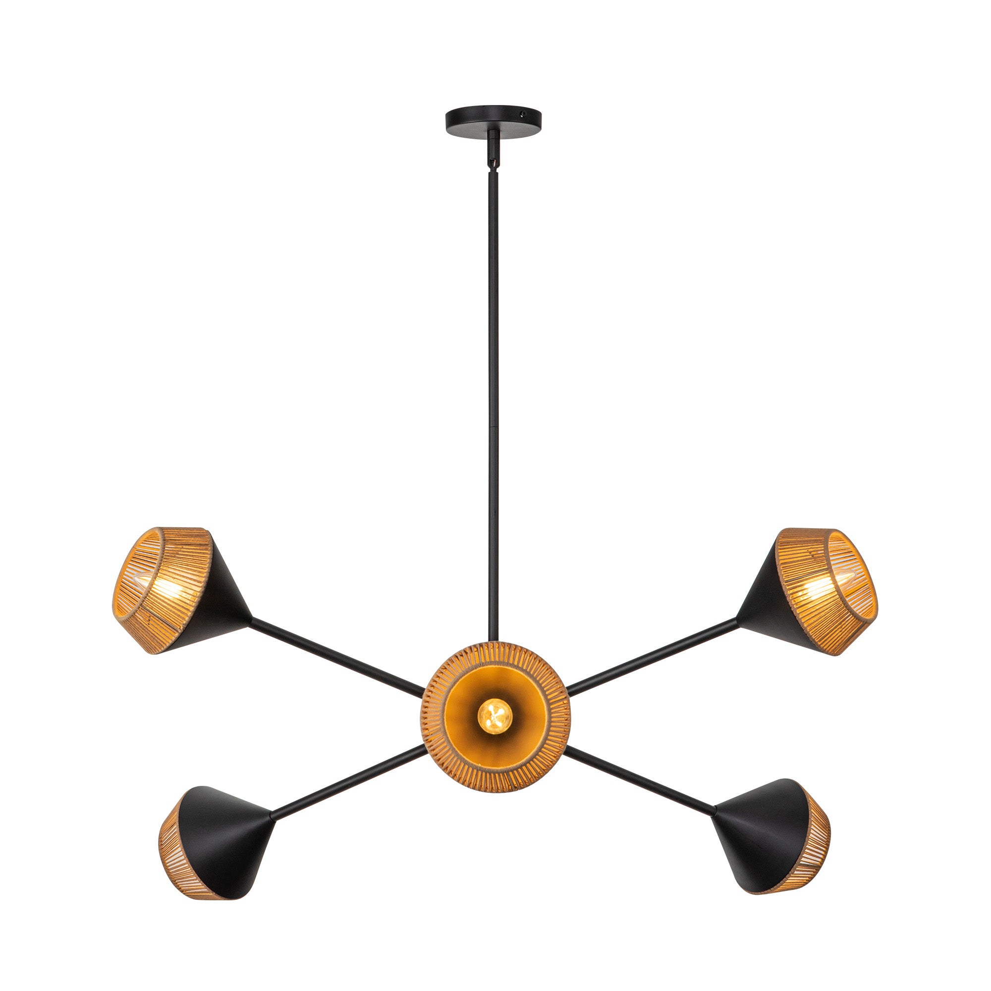 Daphne 38-in Steel Chandelier