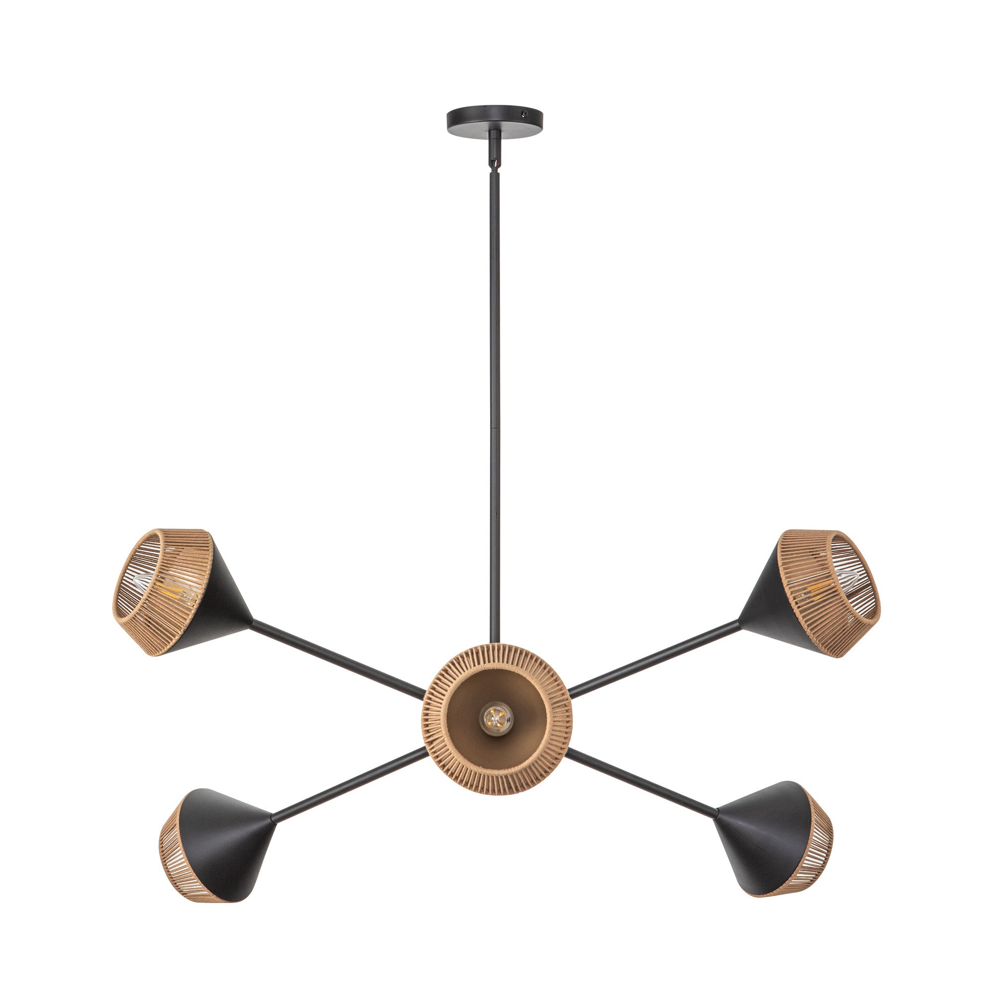 Daphne 38-in Steel Chandelier