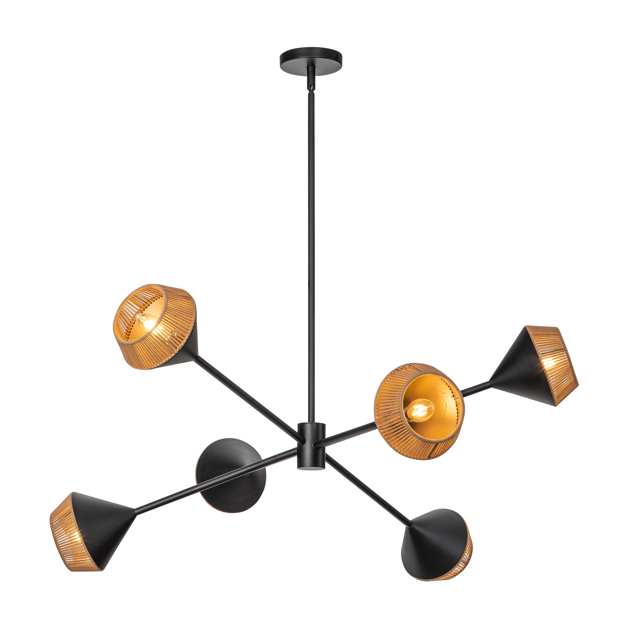 Daphne 38-in Steel Chandelier