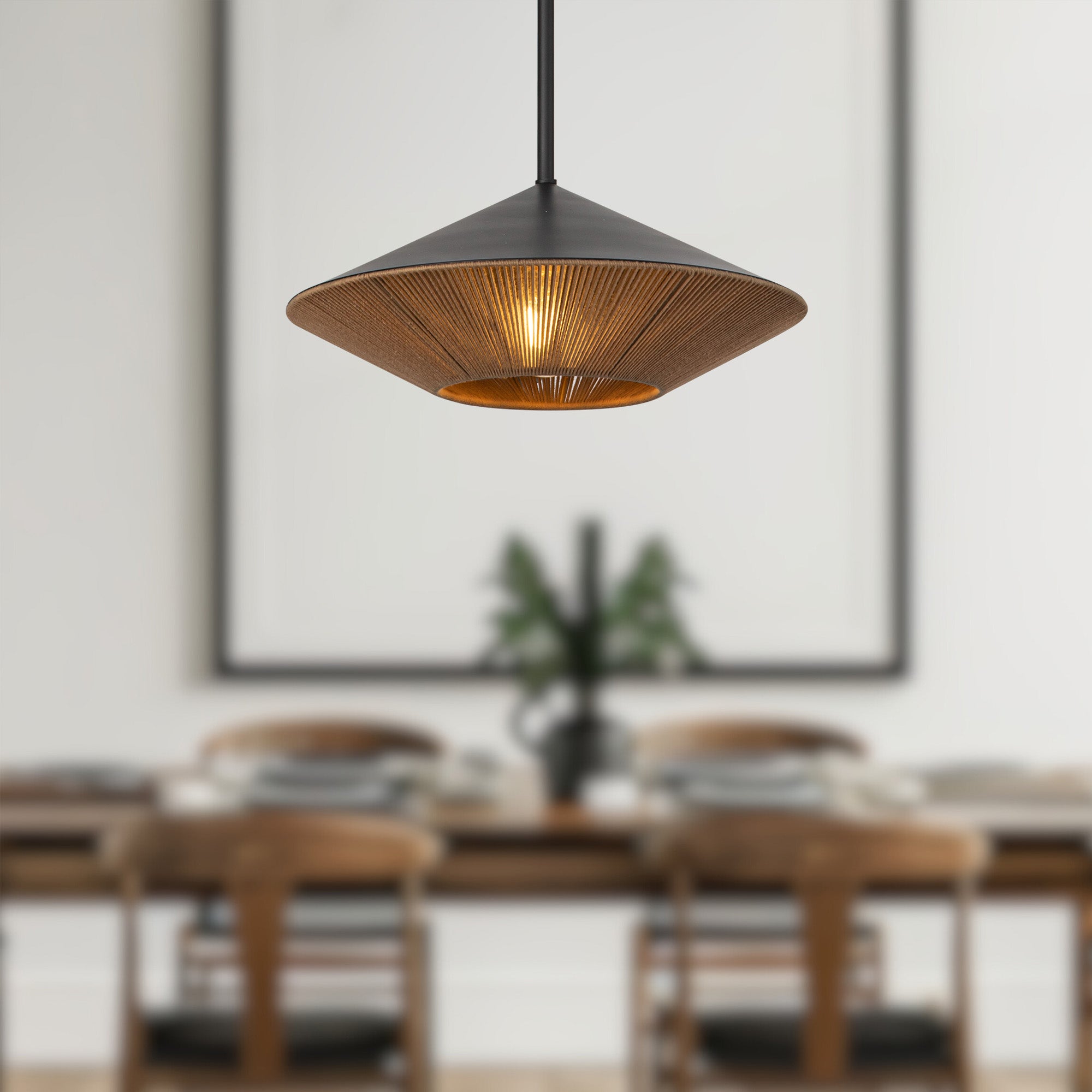 Daphne 15-in Steel Pendant