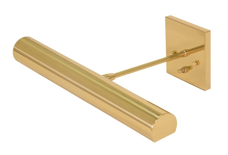 16-inch Classic Contemporary Polished Brass Direct Wire Picture Light
