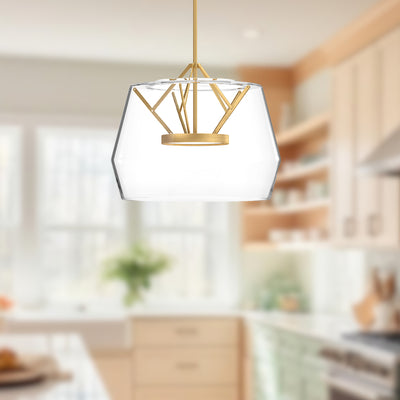 Deco 18-in Steel Pendant
