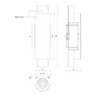 Dela 16-in Steel Wall Sconce