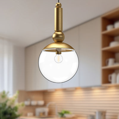 Delilah 10-in Steel Pendant