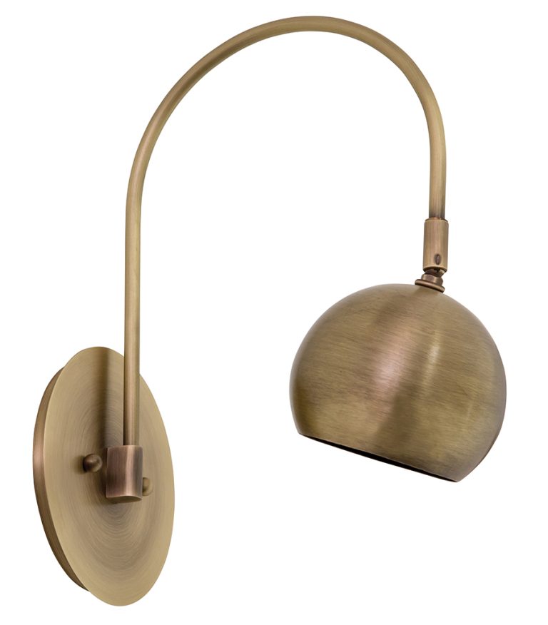 5-inch Halo Antique Brass Direct Wire Picture Light