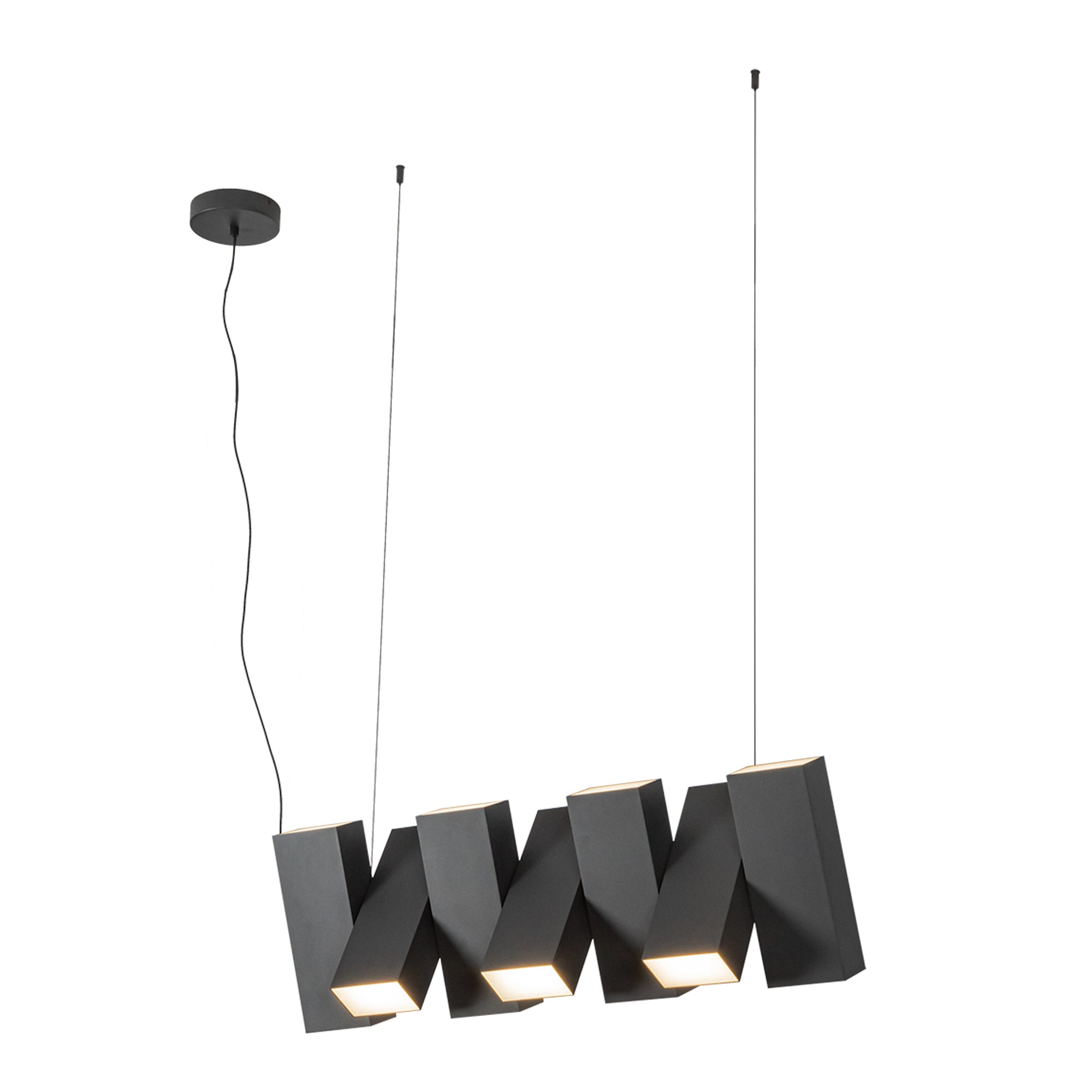 Domino 35-in Up and Down Linear LED Pendant