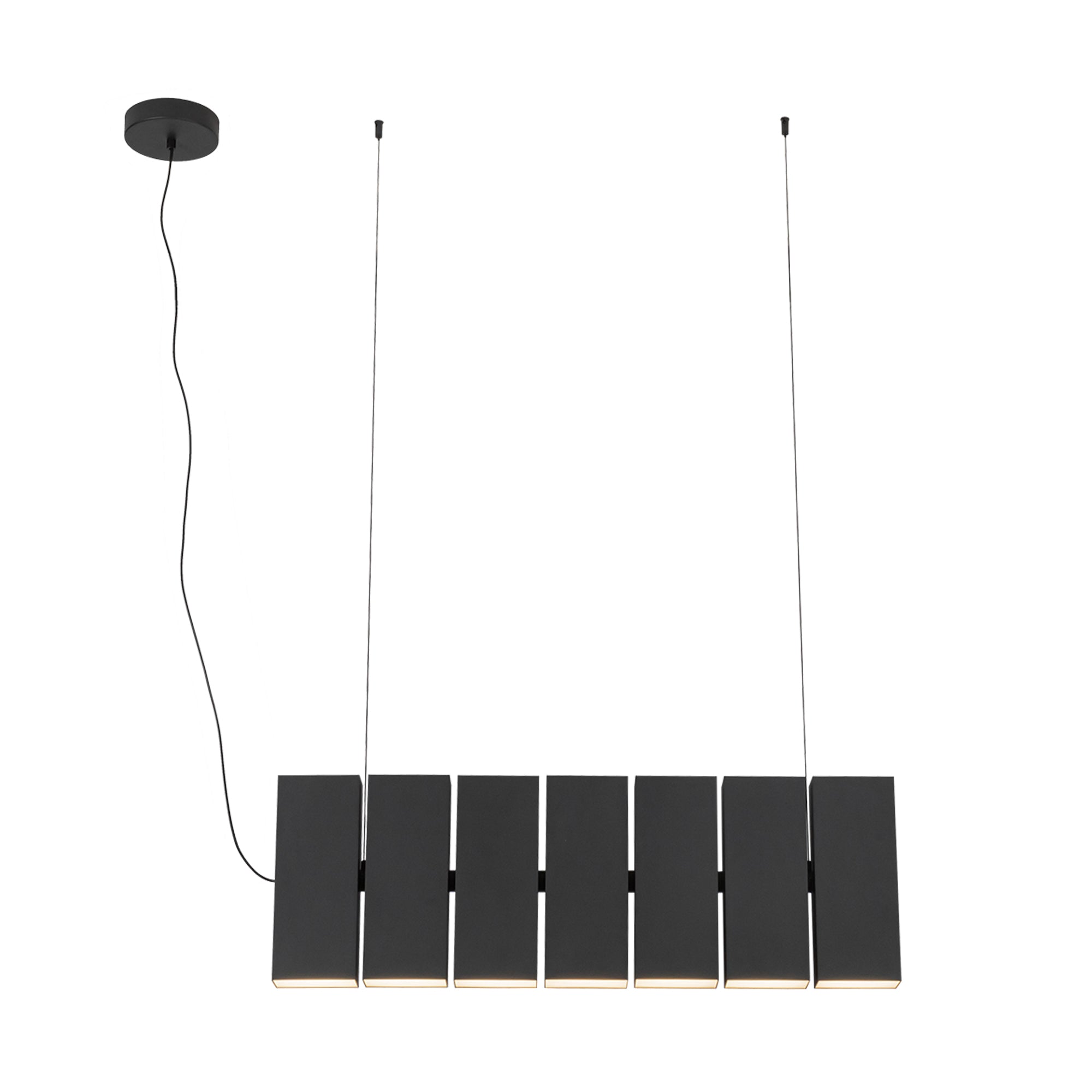 Domino 35-in Up and Down Linear LED Pendant