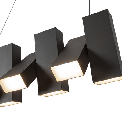 Domino 35-in Up and Down Linear LED Pendant