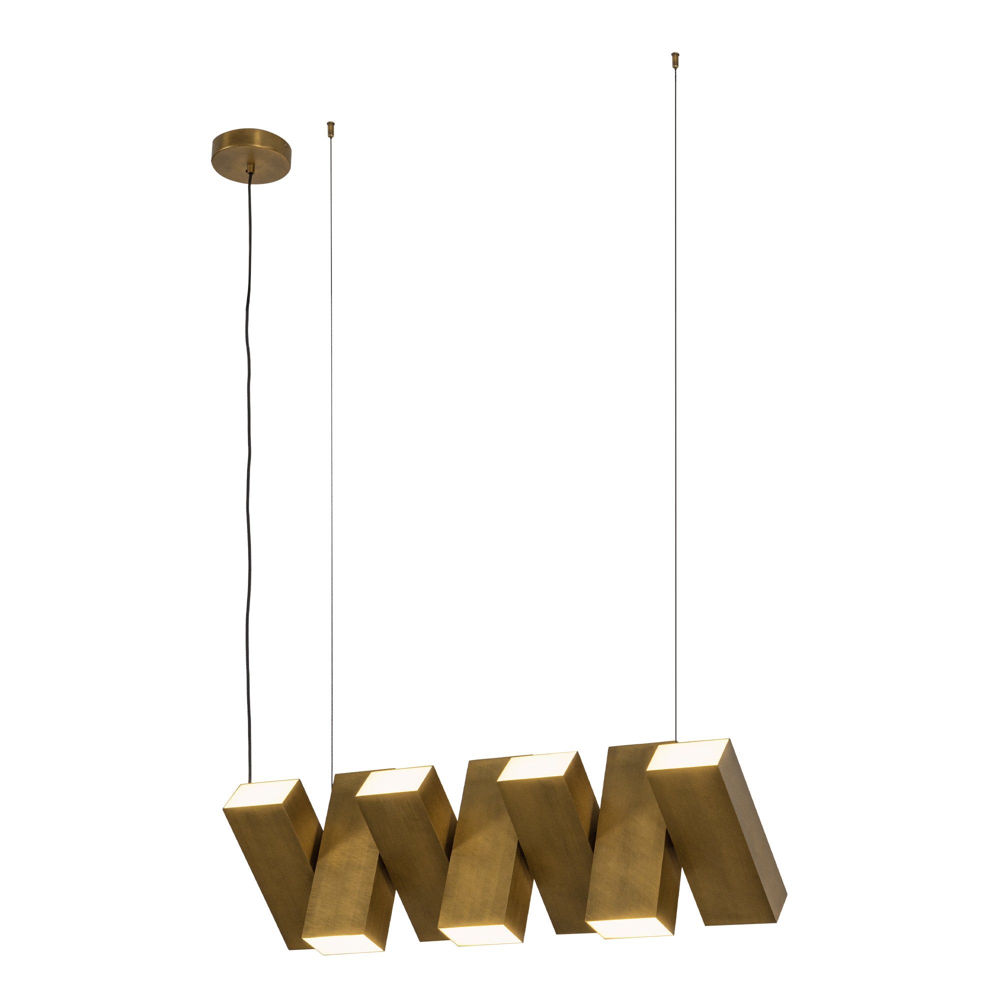Domino 35-in Up and Down Linear LED Pendant