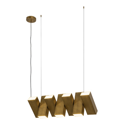 Domino 35-in Up and Down Linear LED Pendant