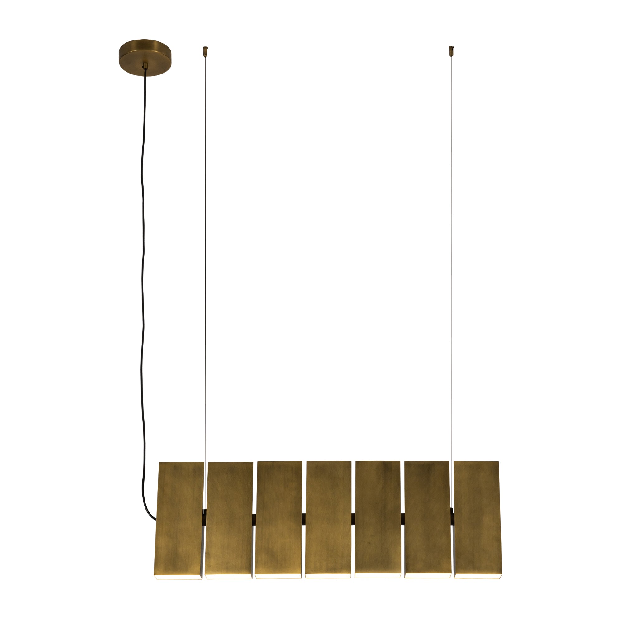 Domino 35-in Up and Down Linear LED Pendant