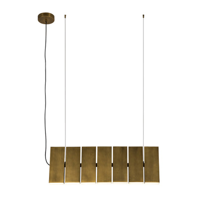 Domino 35-in Up and Down Linear LED Pendant
