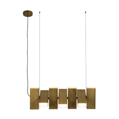 Domino 35-in Up and Down Linear LED Pendant