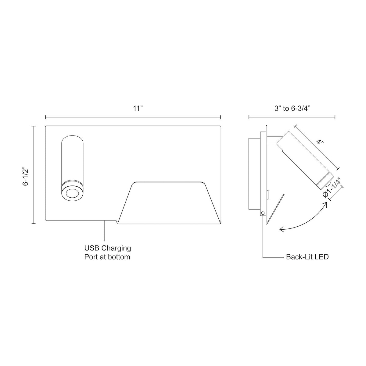 Dorchester 11-in Aluminum Wall Sconce