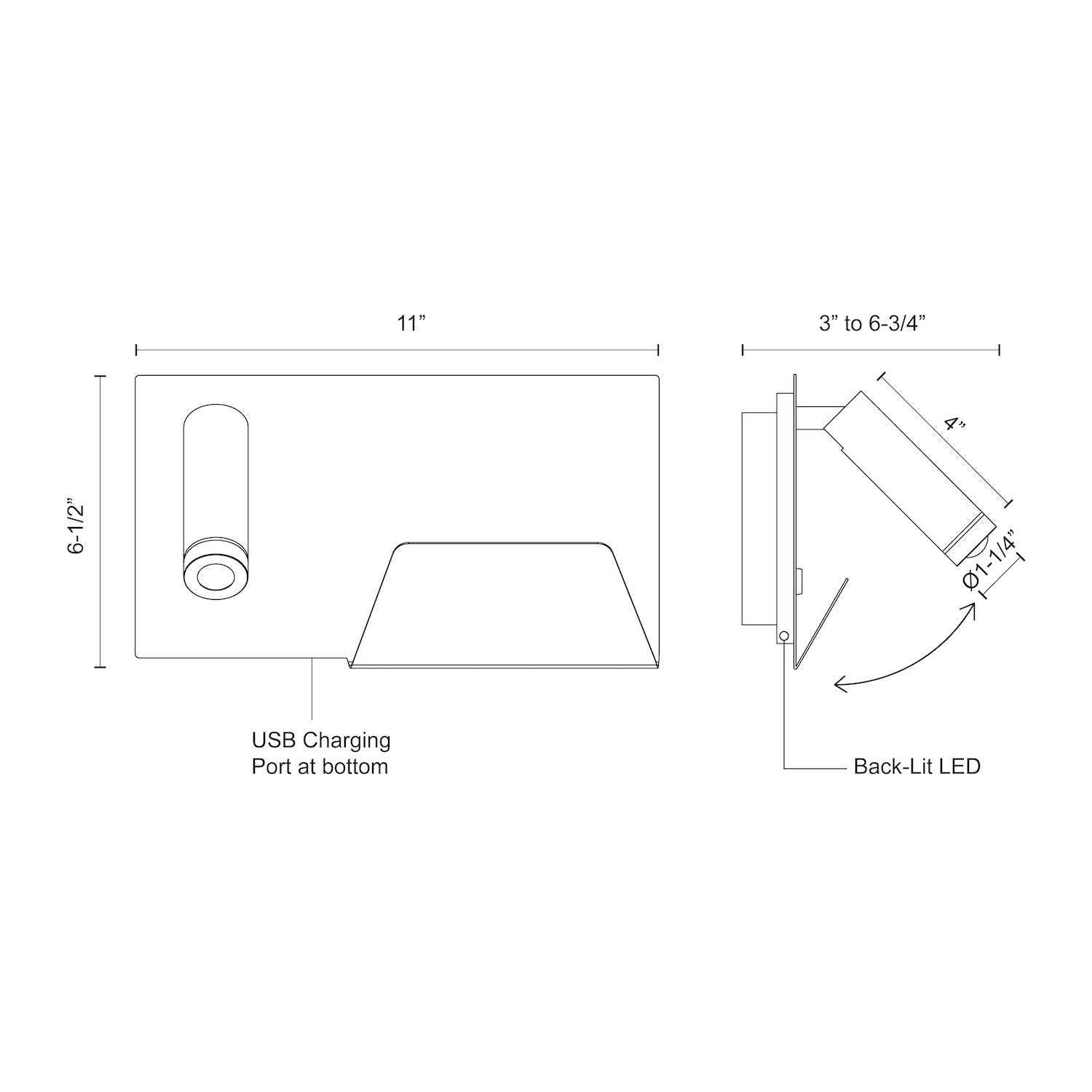 Dorchester 11-in Aluminum Wall Sconce