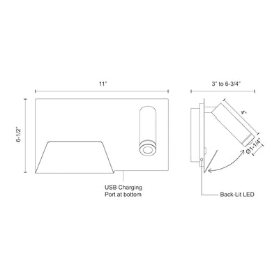 Dorchester 11-in Aluminum Steel Wall Sconce
