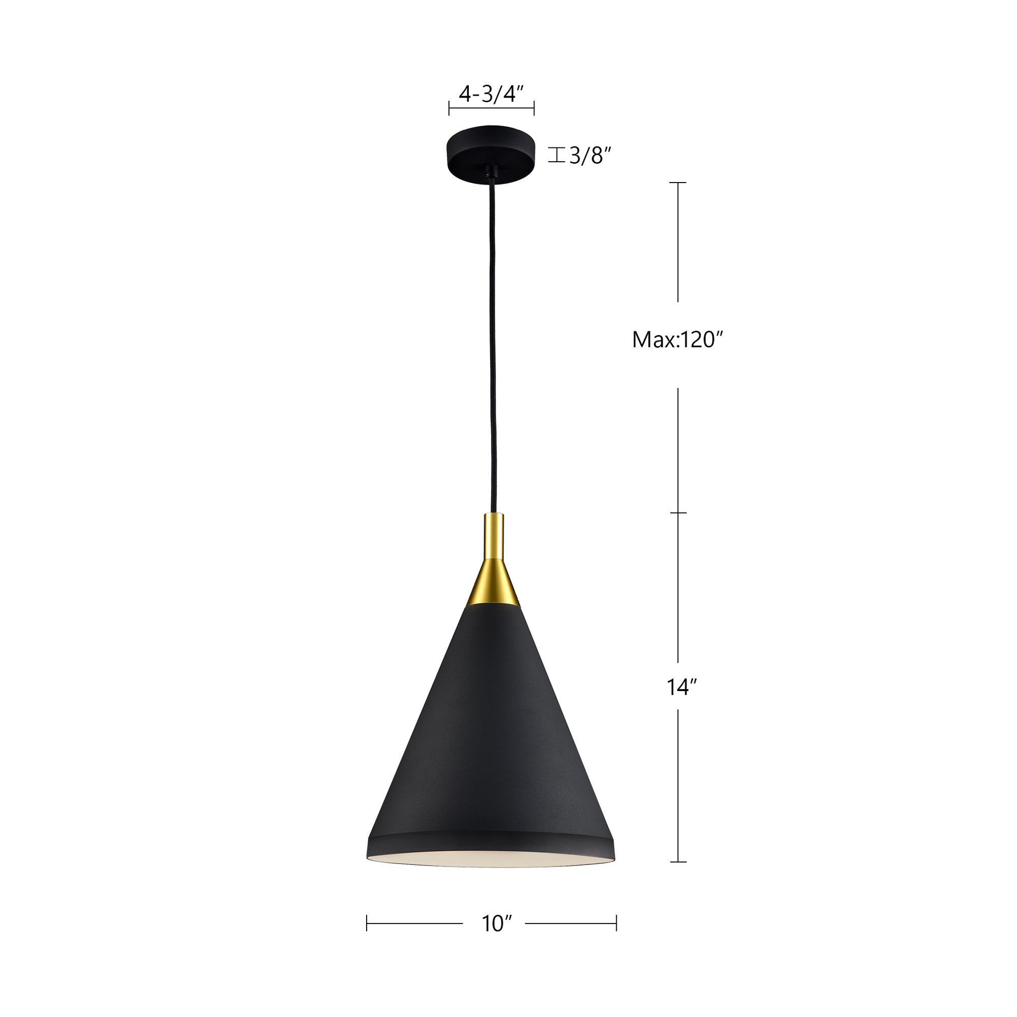 Dorothy 10-in Aluminum Pendant
