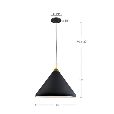 Dorothy 14-in Aluminum Pendant