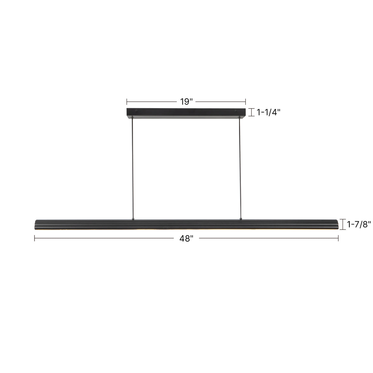 Dottie 4-ft Aluminum Linear Pendant