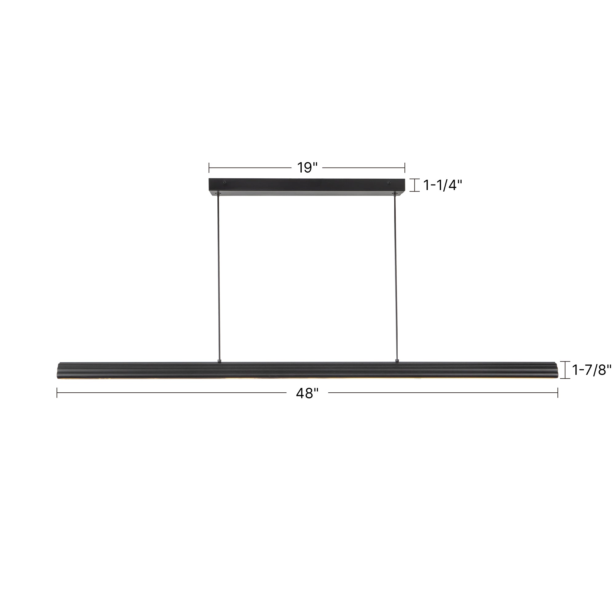 Dottie 4-ft Aluminum Linear Pendant