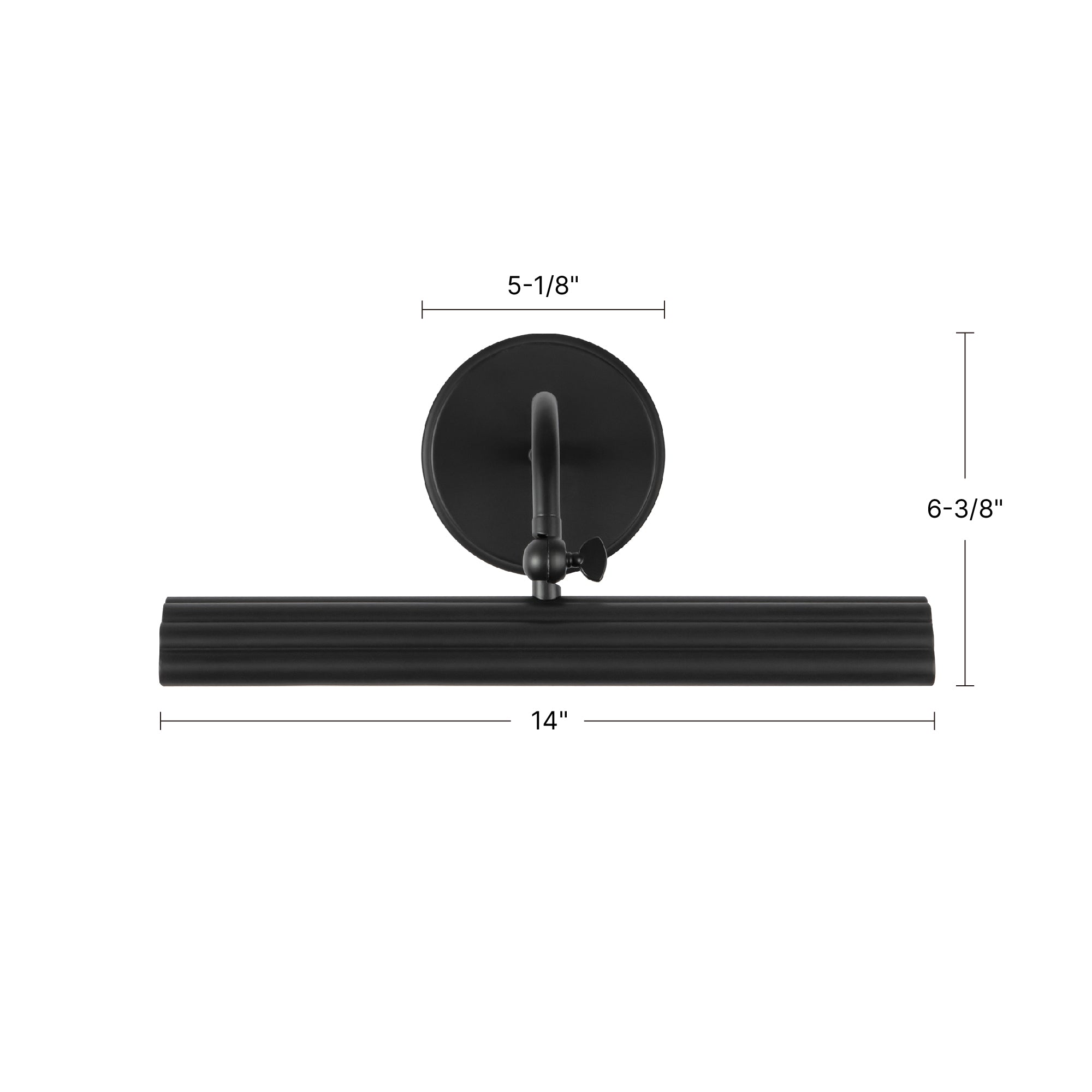 Dottie 14-in Aluminum Steel Acrylic Picture Light