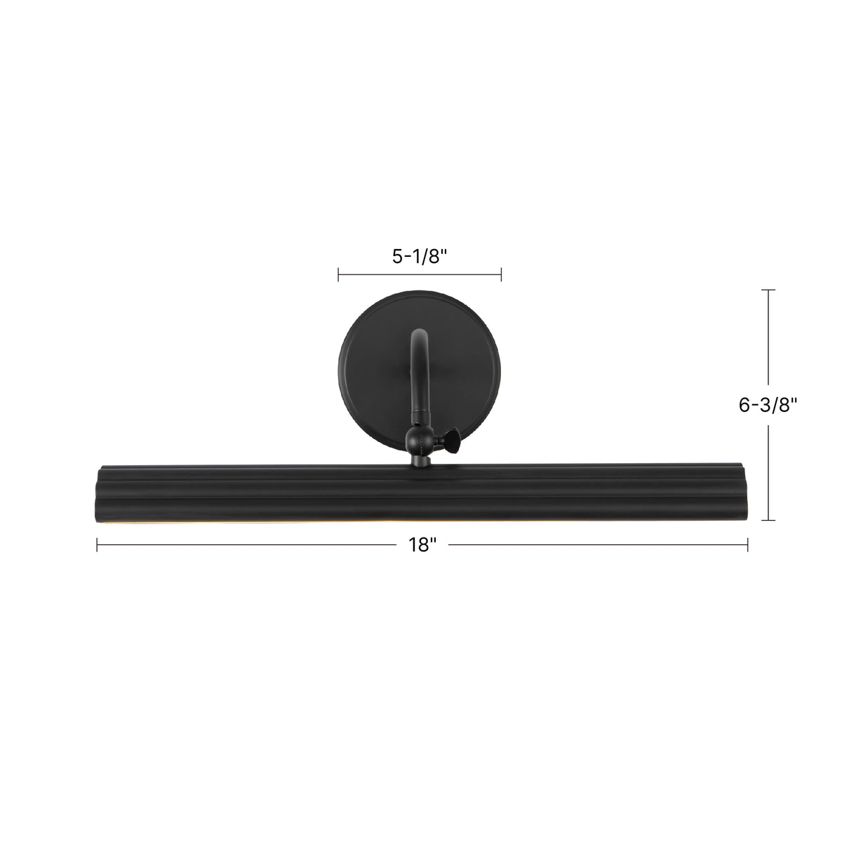 Dottie 18-in Aluminum Steel Acrylic Picture Light