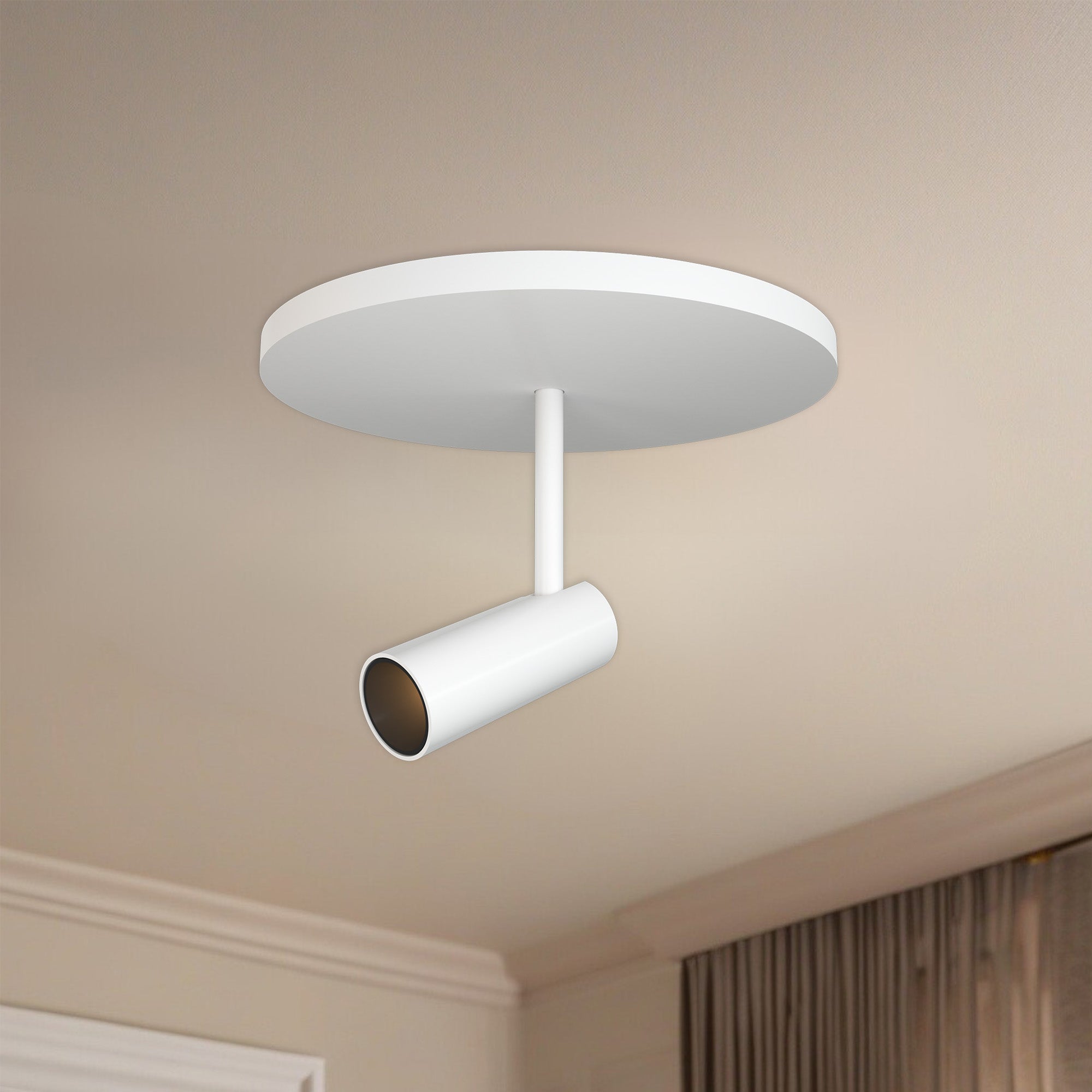 Downey 2-in Aluminum Semi-Flush Mount
