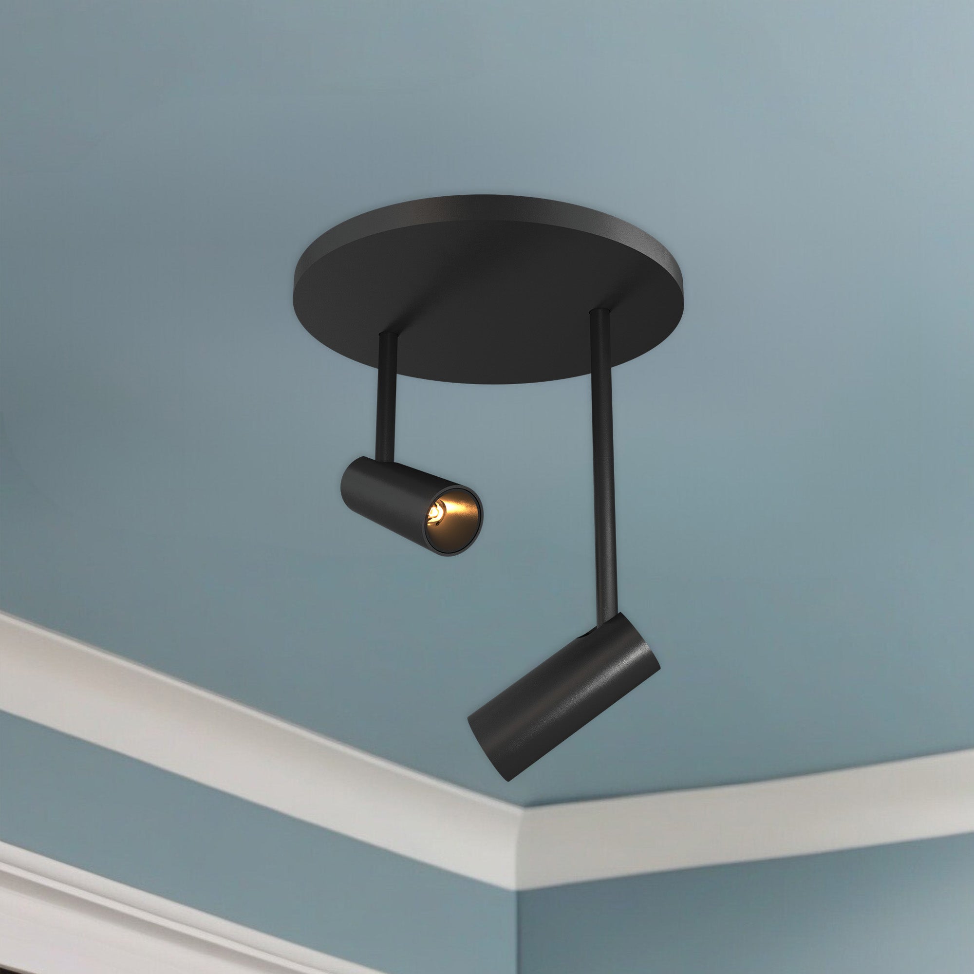 Downey 2-in Aluminum LED Semi-Flush Mount