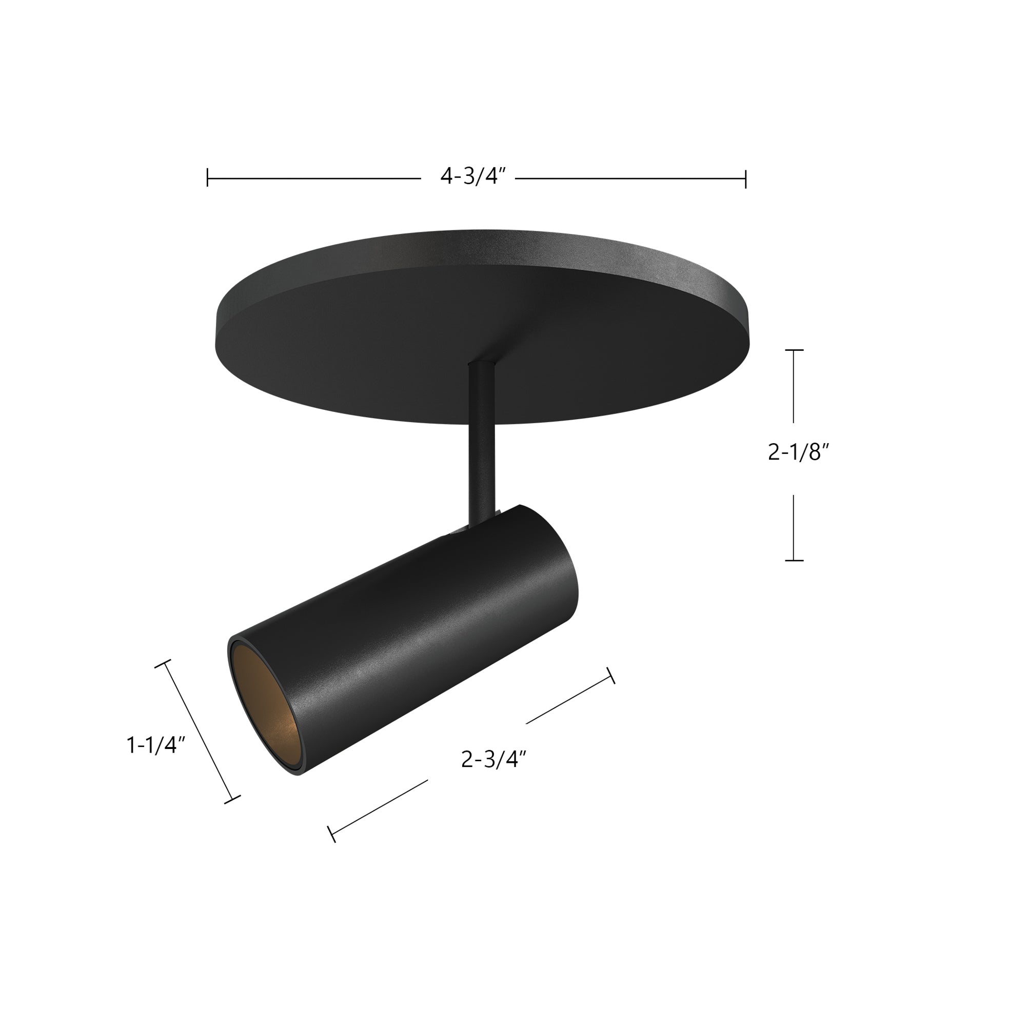 Downey 3-in Aluminum LED Semi-Flush Mount