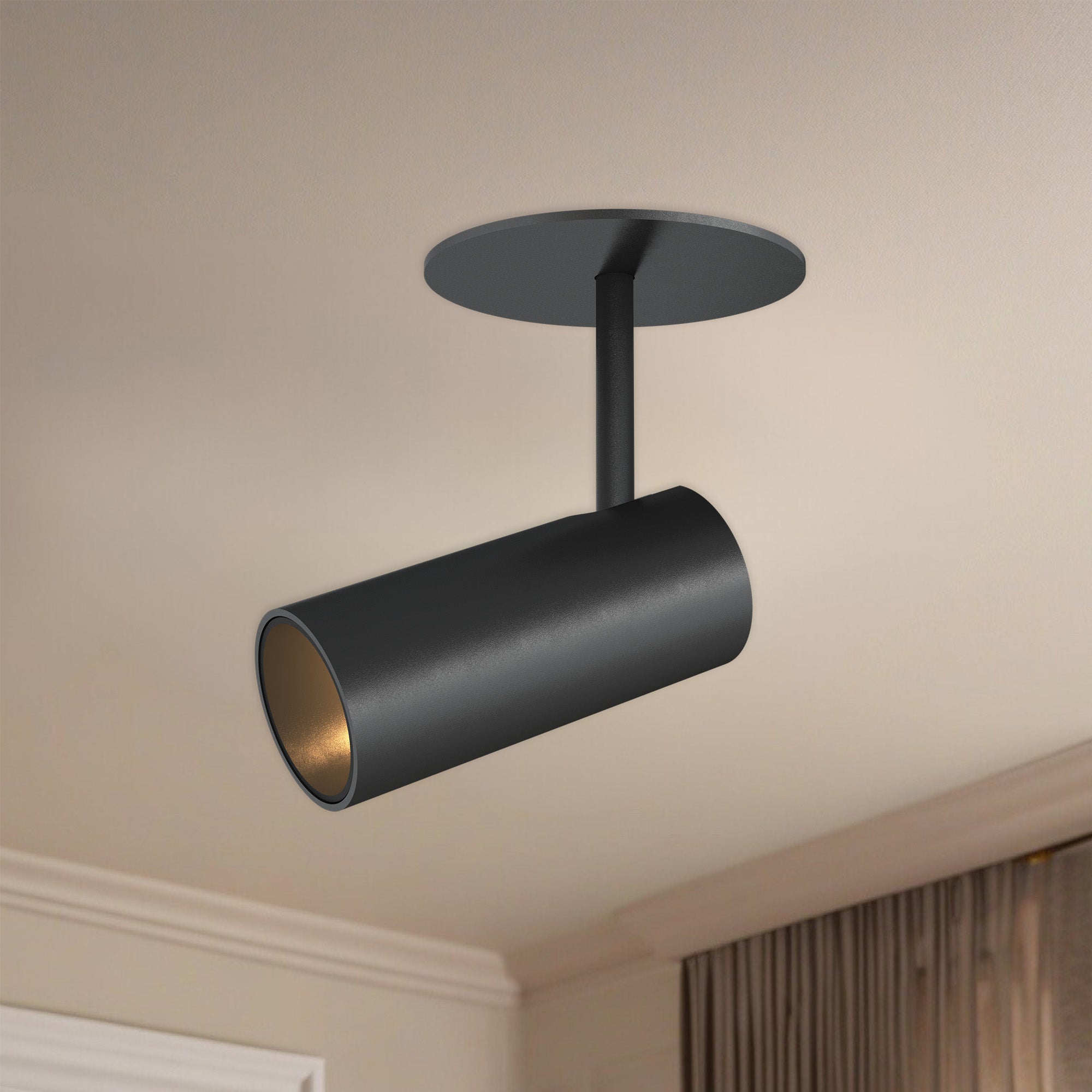 Downey 2-in Aluminum Dimmable LED Semi-Flush Mount