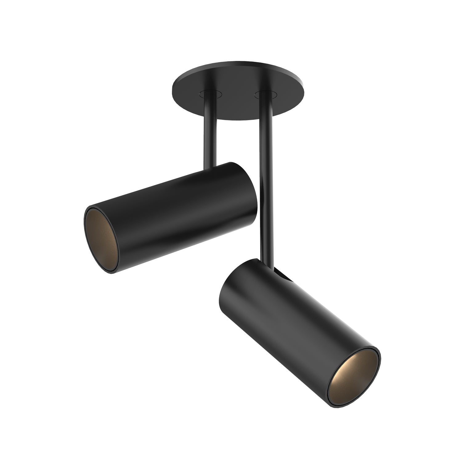Downey 2-in Aluminum 2 Head Semi-Flush Mount