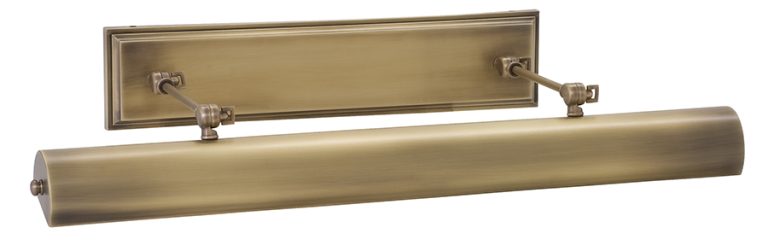 30-inch Oxford Antique Brass Direct Wire Picture Light