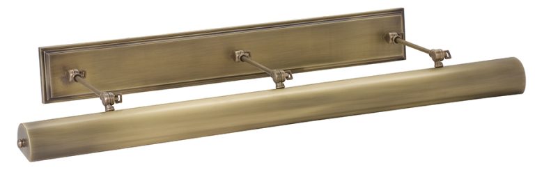 42-inch Oxford Antique Brass LED Direct Wire Picture Light