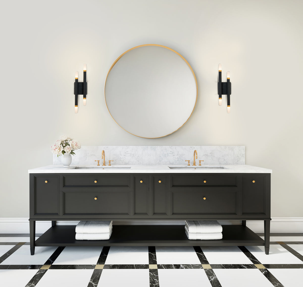 Draven 5-in Aluminum Acrylic Wall Sconce