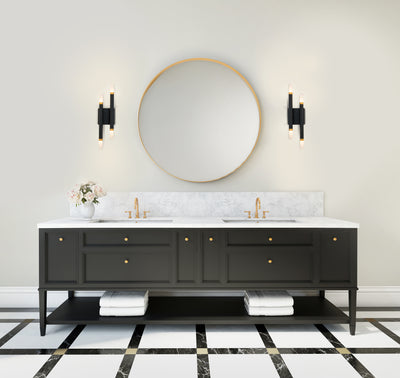 Draven 5-in Aluminum Acrylic Wall Sconce