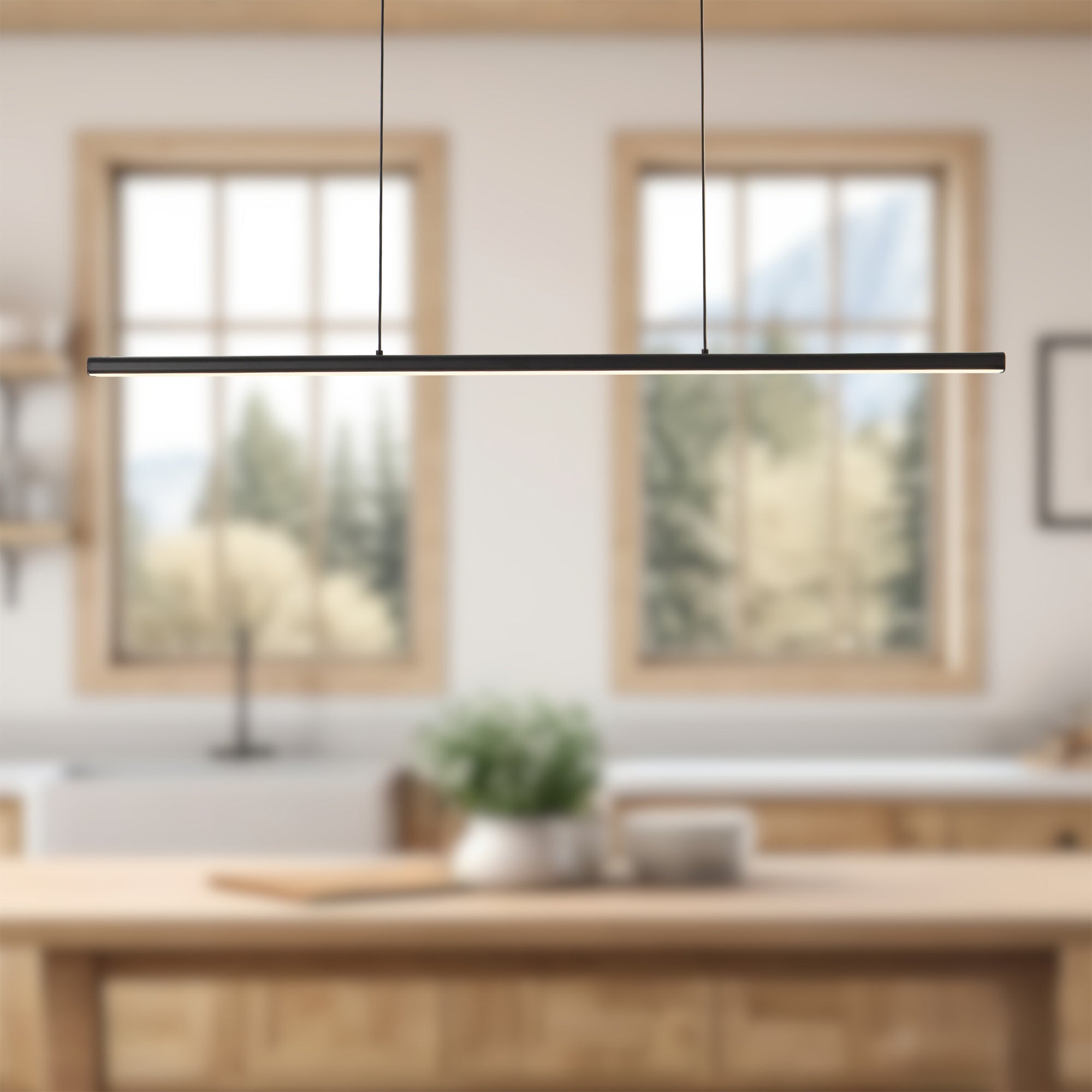 Drift 45-in Aluminum Linear Pendant