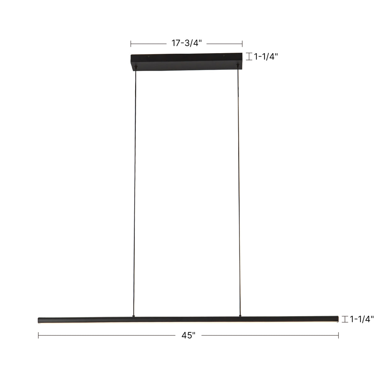 Drift 45-in Aluminum Linear Pendant