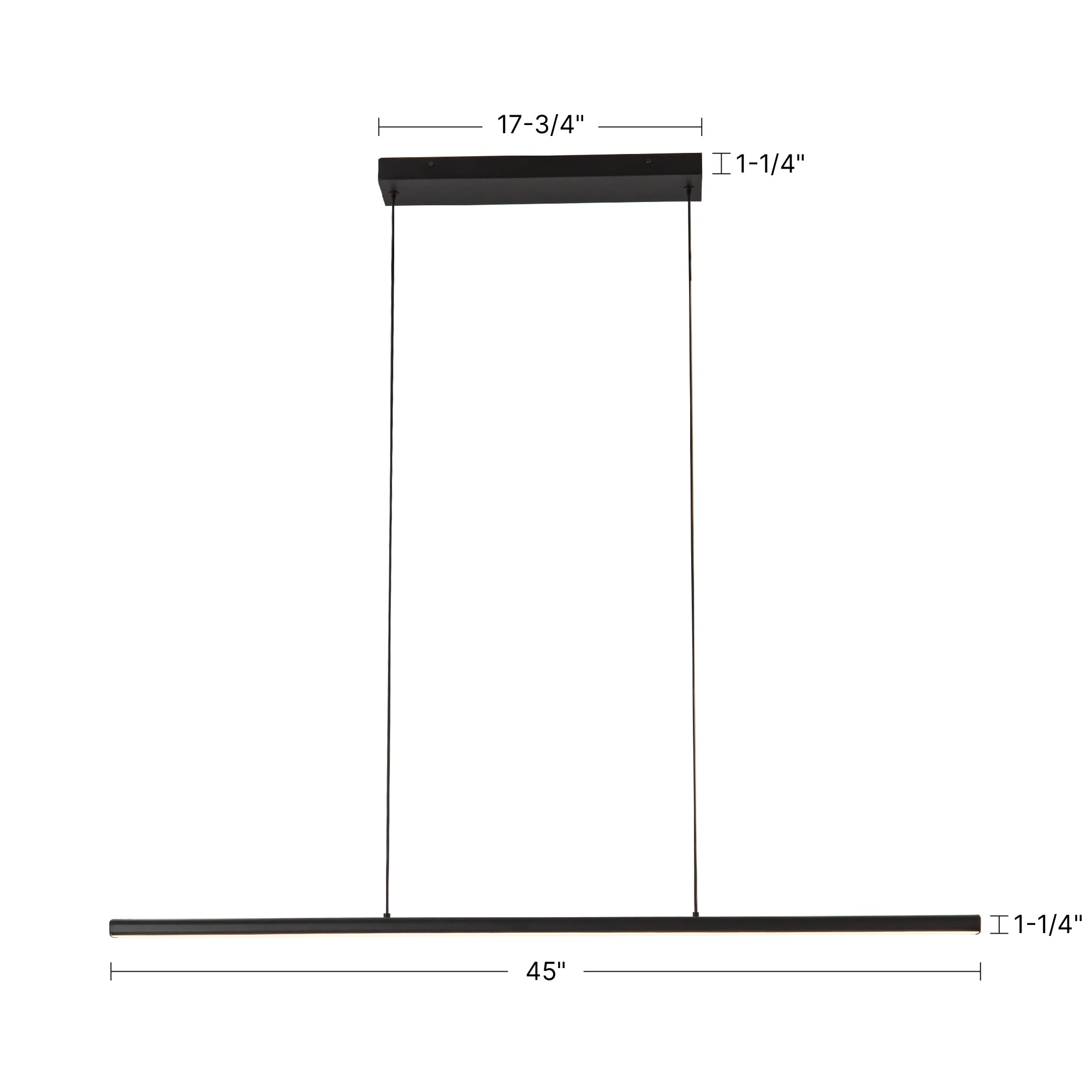 Drift 45-in Aluminum Linear Pendant