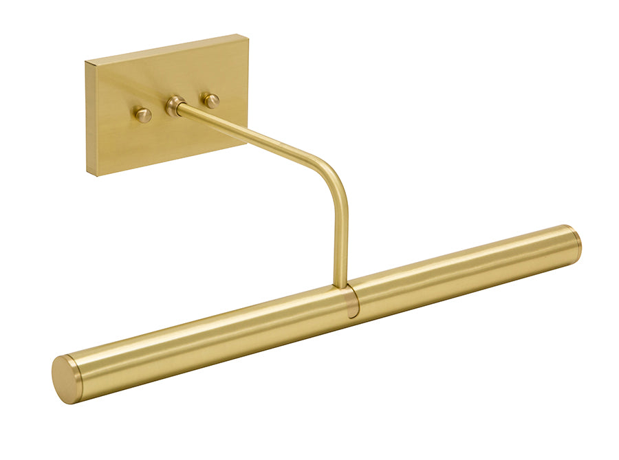 14-inch Slim-Line Satin Brass Direct Wire Picture Light