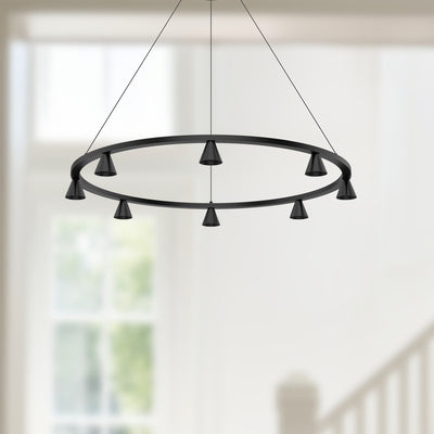Dune 33-in Aluminum Chandelier