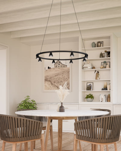 Dune 33-in Aluminum Chandelier